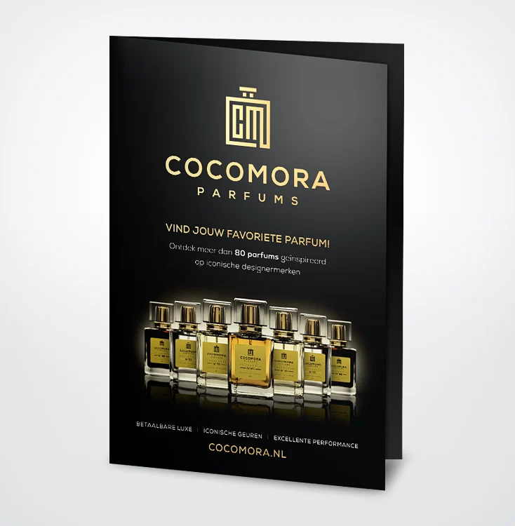 tamara-design-branding-identity-folder-brochure-cover-parfum-cocomora Folder voor Cocomora Parfums