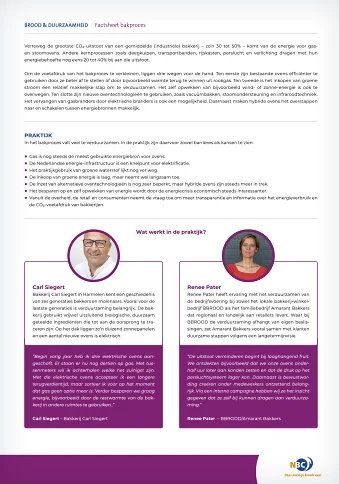 Factsheets voor Stichting Nederlands Bakkerij Centrum