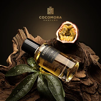 Productfotografie en packshots voor Cocomora Parfums
