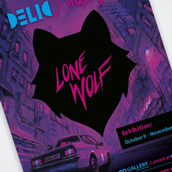 Advertentie en flyer voor DELIC